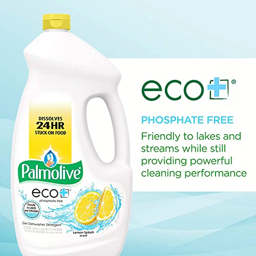 Palmolive Eco Dishwasher Detergent Gel, Lemon Splash 45 ounce (Pack