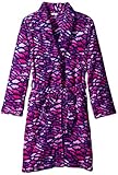 Calvin Klein Big Girls' Printed Plush Robe