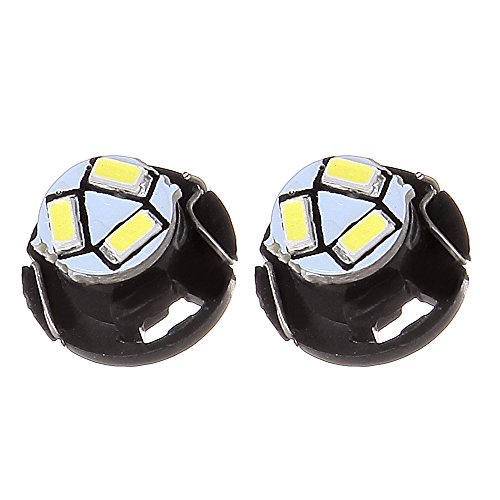image for CCIYU 10 Pack White T5 Neo Wedge 3 SMD Led Bulbs A/C Climate Control L