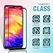 Ferilinso Screen Protector for Xiaomi Redmi Note 7/ Redmi Note 7 Pro, [2 Pack] [Full Glue][Full Cover] Tempered Glass Case Friendly Protective Film (Black)