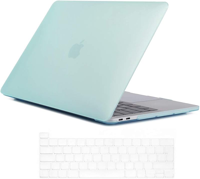 Se7enline MacBook Pro 16 In Case A2141 Aqua Green Keyboard Cover UK Layout TPU