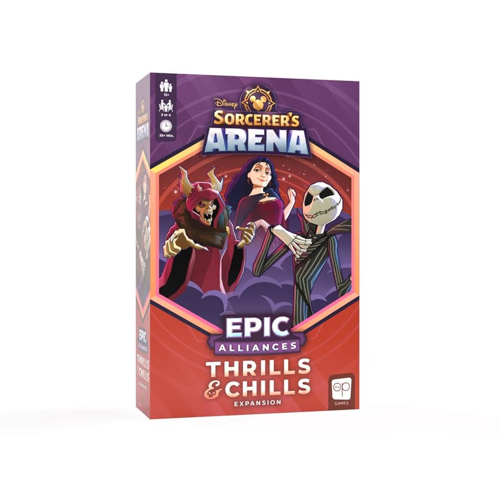 USAopoly | Disney’s Sorcerers Arena: Epic Alliances Thrills and Chills Expansion | Card Game | Ages 13 Plus | 2-4 Players | 35 Plus Minutes Playing Time