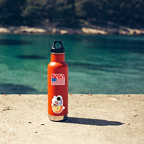 518vr1HblLL FNGEEN 112pcs NASA Space Explorer Stickers Pack for Water Bottle Laptop,Waterproof Vinyl Stickers Bomb, Space Gifts for Adults Teens Boys Psychedelic Stickers for Skateboard Decals - Image 5
