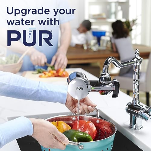 PUR PLUS Faucet Mount Water Filtration System, 3in1 Powerful, Natural