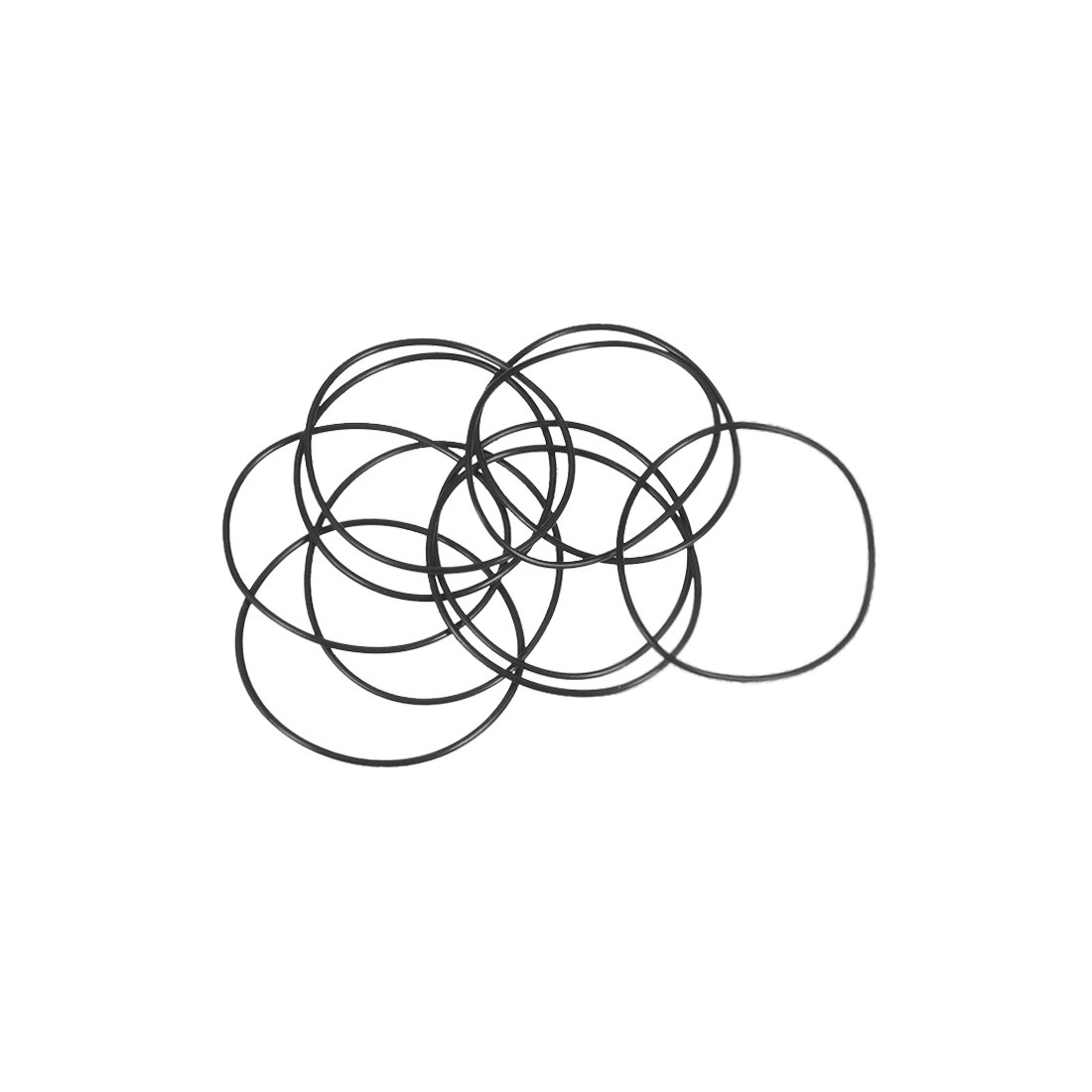 sourcing map Nitrile Rubber O-Rings 40mm OD 38mm ID 1mm Width, Metric Sealing Gasket for Automotive Machine Plumbing, Pack of 10