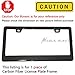 Mega Racer License Plate Frame Carbon Fiber Carbon Frame 1 Piece Stainless Steel Printed Carbon Fiber License Plate Frame W Stainless Steel Screws, Carbon Fiber License Frame JDM License Plate Frame