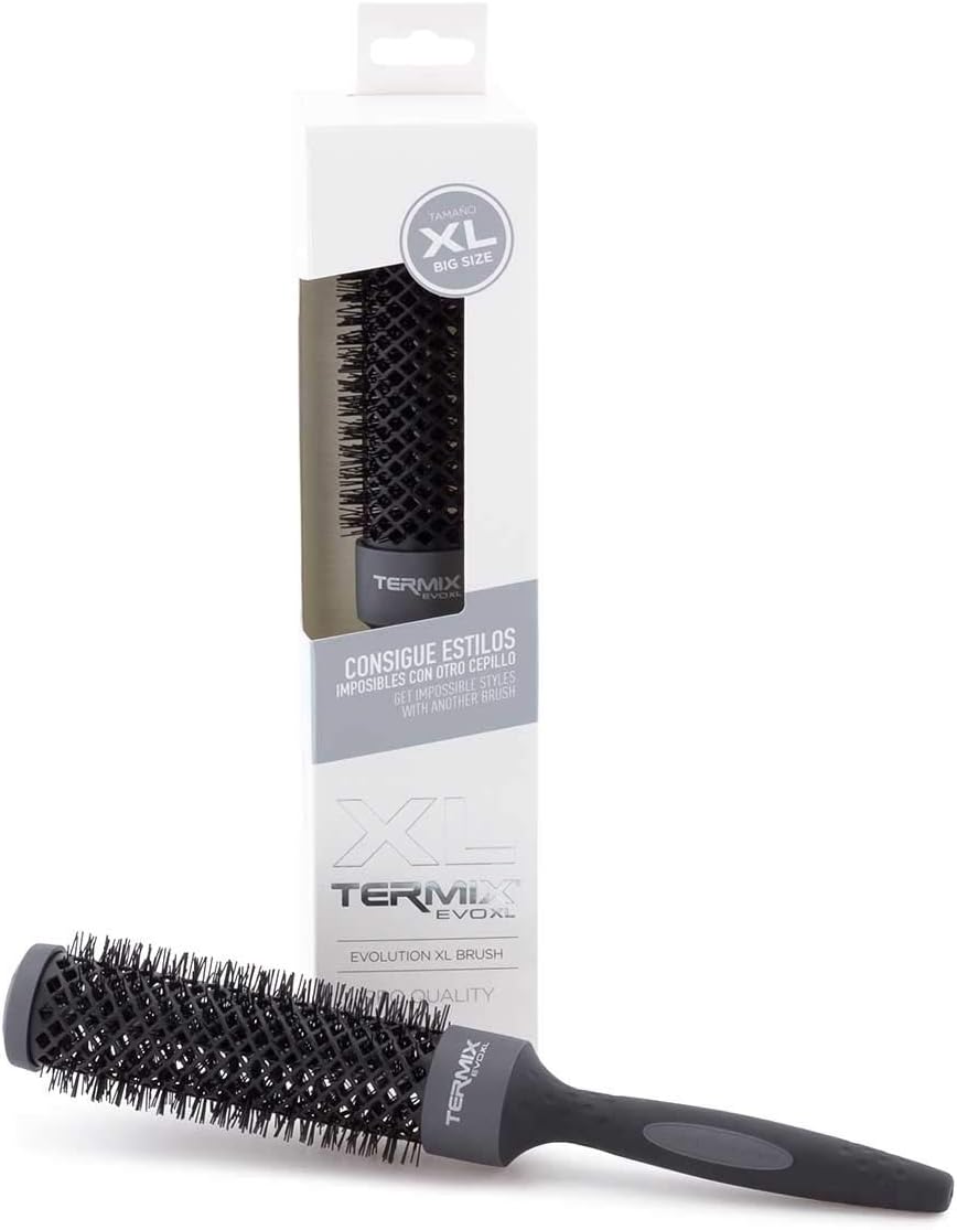 Termix Evolution XL Round Hairbrush diameter 17 mm, 3cm longer- Hairbrush with ionized fibers and a 25% extra surface for faster drying - Image 4