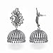 Jaipur Mart Oxidised Plated Jhumka Indian Unique Ethenic Bollywood Earrings Jewellery, Silver
