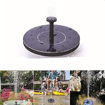 Elegantstunning Mini Solar Floating Water Fountain For Garden Pool