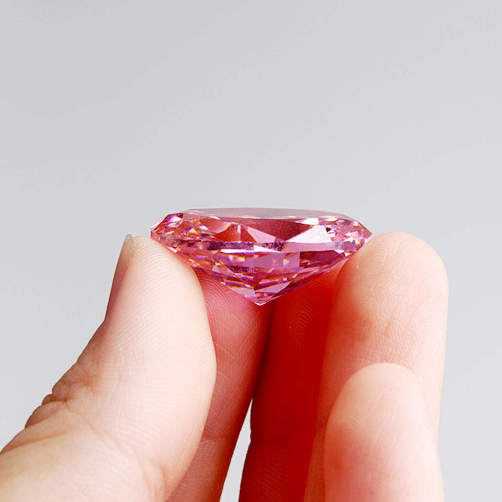 Wixine 1Pcs Huge Unheated Pink Sapphire Oval Cut AAAA Loose Gemstone 18X25mm