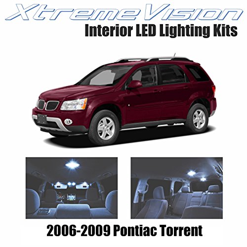 Click Here to See More Images XtremeVision Pontiac Torrent 2006-2009 (8 Pieces) Cool White Premium Interior LED Kit Package + Installation Tool