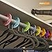 Clothing Size Dividers 55 Pieces Round Hangers Closet Dividers Multi COLORED Size Series XXS to XXXL and 15 Blank Pieces with Marker Pen, Rack Size Dividers Round Hanger Garment Sorting Storage Tubes