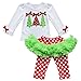 YiZYiF Baby Girls' Christmas Tree Tutu Dress T Shirt Top+Leggings 2 Pieces Outfits Set