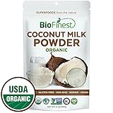 Biofinest Coconut Milk Powder -100% Pure Antioxidants Superfood - USDA Certified Organic Kosher Vegan Raw Non-GMO - Boost Digestion Detox Weight Loss - for Smoothie Beverage (4 oz Resealable Bag)