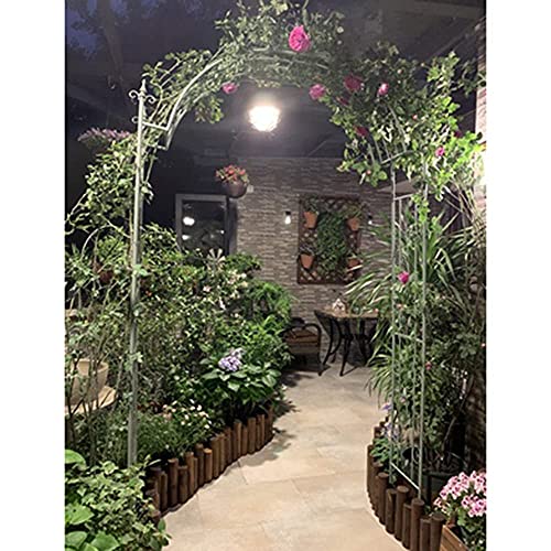 SAFGH Gartenbogenrahmen Einfach zu montieren für Kletterpflanzen Rosenstütze Rosenbogen, Retro Schmiedeeisen Metallbogen… – Bild 4