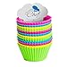 Reusable Silicone Cupcake Baking Cups - Assorted Colors Silicone Bakeware Mini Cupcake Mold Holders Liners Baking Supplies Set 12 Pieces Container Muffins Liner by Chuzy Chef