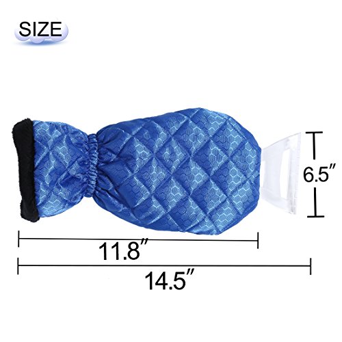 Ice Scraper Mitt Snow Brushes Snow Scrapers for Car Warm Snow Gloves Waterproof Snow Shovel Auto Snow Brush Auto Ice Scraper Scratch Free Auto Snow Removal Shovel Glove Blue - Thumbnail 5