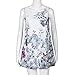 Hot Sale! Women Sleeveless Printed Mini Dress,Canserin Vintage Boho Summer Beach (3XL, White)