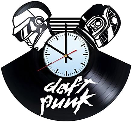 Daft Punk Music Vinyl Record Wall Clock - Get unique of home room wall decor - Gift ideas for boys and men – Unique Art Design