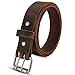 Hanks Legend - Men's Double Prong Leather Belt - Heavy Duty Belts - USA Made - 100 Year Warranty - Crazy Horse - Size 40