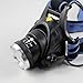 WINDFIRE 1800Lm CREE LED Zoomable Rotating Headlight 3 Switch Modes 4 X AA Battery CREE XML T6 U2 LED Adjustable Focus Headlamp Torch LED Flashlight for Hiking, Camping, Riding etc. (No Battery)