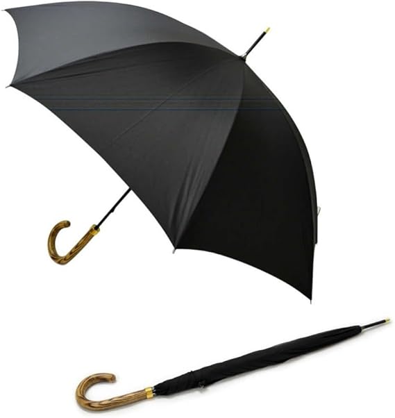 Amazon Co Jp フルトン Fulton G807 Commissioner Black メンズ 紳士用 木製 ニレ ハンドル 長傘 アンブレラ 並行輸入品 ホーム キッチン