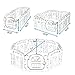 Tobbi Baby Playpen Safety Play Center Yard Baby Kids Home Indoor Outdoor Pen 8 Panel Pink + White