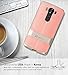 LG V10 Case, Vena [vAllure] Wave Texture [Bumper Frame][CornerGuard ShockProof | Strong Grip] Slim Hybrid Cover for LG V10 2015 (Gold / Coral Pink)