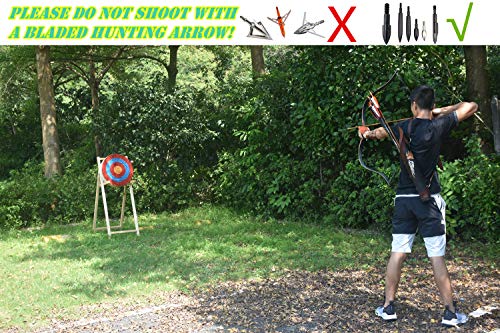 image for KAINOKAI Traditional Hand-Made Archery Target with Arrow Puller,Arrows