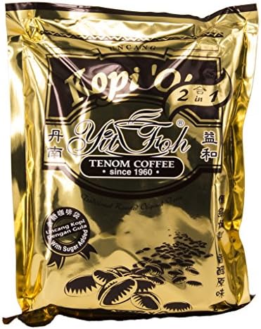 Yit Foh Tenom Coffee – 2 in 1 – Kopi ‘O’ (12 x 20g Sachets)