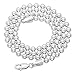 4mm Solid 925 Sterling Silver Pallini Style Bead Italian Crafted Chain + Microfiber Jewelry Polishing Cloth