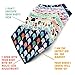 Premium Bandana Bibs for Boys Extra Soft - 8-Pack Baby Boy Drool Bib for Drooling and Teething, Natural Cotton, Hypoallergenic, Organic, Super Absorbent, Bandanas for Infant Boys Girls Toddler, Unisex