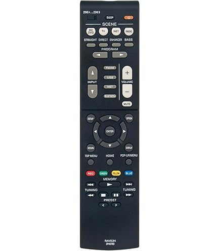 WNo.5  ヤマハ　オーディオ　リモコン　RAV246　(WA16410US) Amazon.co.jp: RAV206 AV レシーバーリモコンヤマハ AV アンプ
