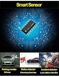 MuMn 4.0 "1080P Car Dash Dual Cam, parte delantera y trasera, LCD Full HD, cámara de tablero gran angular de 170 grados, DVR para coche, pantalla 16: 9, WDR, G Sensor, monitor de estacionamiento, detección de movimiento, grabación en bucle