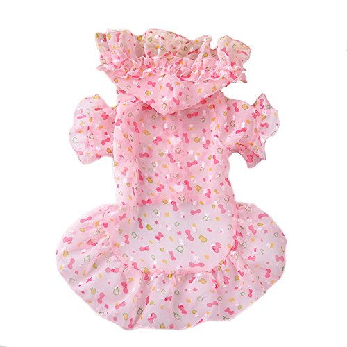 BBEART Pet Clothes, Sweet Soft Breathable Chiffon Hoodie Clothing Pet Rash Guards T shirt Teddy Summer Apparel Costume For Little Dog Cat Puppy