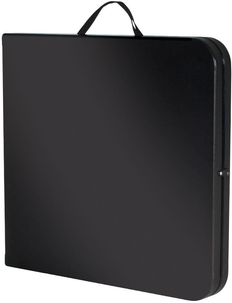 Cosco Deluxe 6 foot x 30 inch Fold-in-Half Blow Molded Folding Table, Black: Kitchen & Dining