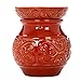 Hosley 6 Inch High Red Ceramic Electric Warmer Ideal Gift for Weddings Spa and Aromatherapy Use with HOSLEY Brand Wax Melts Cubes Essential Oils and Fragrance Oils O4