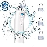Micup Blackhead Removal Vacuum Machine Electric Facial Pore Cleaner Acne Comedo Suction Microdermabrasion Exfoliating Extractor USB Rechargeable Skin Care Machine (White)
