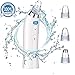 Micup Blackhead Removal Vacuum Machine Electric Facial Pore Cleaner Acne Comedo Suction Microdermabrasion Exfoliating Extractor USB Rechargeable Skin Care Machine (White)