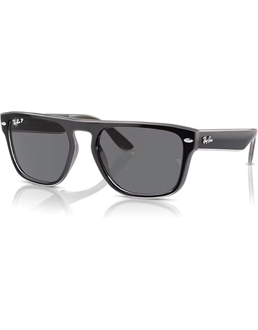 Amazon.com: Ray-Ban RB4407 Sunglasses, Black Transparent Black