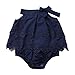 Colorful Childhood Newborn Baby Romper Girls Jumpsuit Infant Bodysuit Tutu Lace Dress Clothes Outfit Ink Size 0-6 Months
