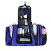 BAGAIL Flat Toiletry Kit, Cosmetic Organizer Bag for Travel Accessories Dark Blue