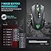 PICTEK Gaming Mouse Wired [7200 DPI] [Programmable] [Breathing Light] Ergonomic Game USB Computer Mice RGB Gamer Desktop Laptop PC Gaming Mouse, 7 Buttons for Windows 7/8/10/XP Vista Linux, Greythumb 2
