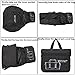 MOTINE Foldable Waterproof Travel Luggage Duffle Bag For Sports, Gym, Vacation (Black)