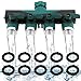 TedGem 4 Ways Garden Hose Splitter - Heavy Duty Garden Water Hose Splitter, Ball Valve Hose Connector with 10 Free Washers for Sprinkler, Outdoor Faucet, Drip Irrigation Systems & Lawns Product