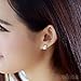 Naivo Women's Dolphin Silver Plated Crystal Rhinestone Zircon Earrings Stud Gift