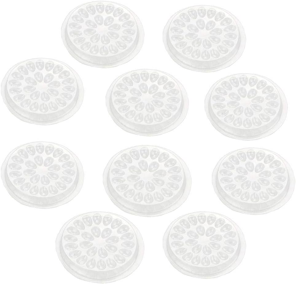 JaneDream 10PCS Plastic Glue Pad Gasket Cosmetic Tool Glue Pallet for Eyelash Extension False Eyelashes Small