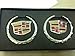 2 Piece Cadillac Size : 6 Cm. Steel Emblem Auto Car Accessories By Chrome 3d Badge 3m Adhesive