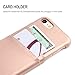 SOWOKO iPhone 8 Wallet Case, iPhone 7 Leather Card Case Ultra Slim Faux Leather Credit Card Slots ID Holder Shockproof Protective Cover for Apple iPhone 8 (2017) / iPhone 7 (2016) - Rose Gold