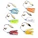 Aorace Spinnerbait Metal Sequins Lures Silicone Skirt Jig Fishing Lure Wobbler Spinner Beard Tackle